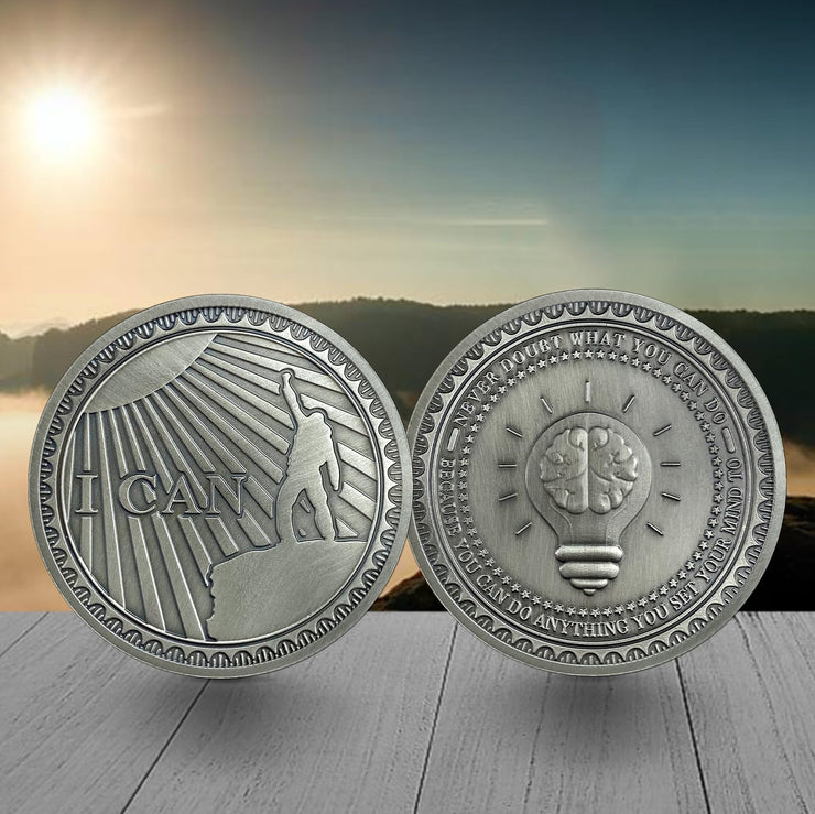 I Can Inspirational Challenge Coin