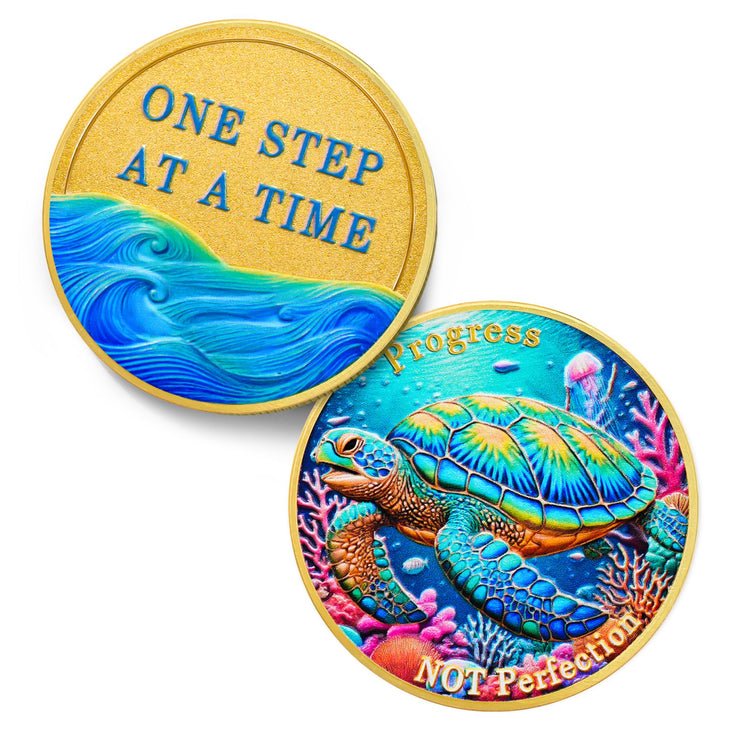 Progress Sea Turtle Sobriety Coins