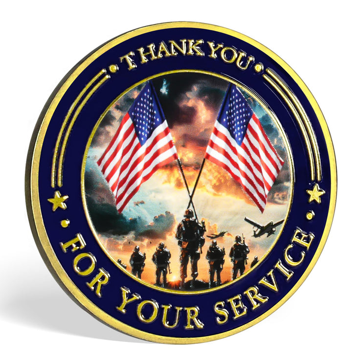 Thank You for Your Service Military Veterans Challenge Coin