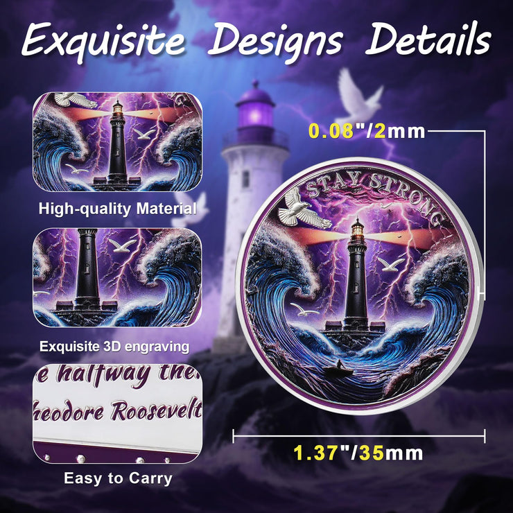 Guiding Lighthouse Sobriety Coin