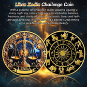 Libra 12 Zodiac Challenge Coin