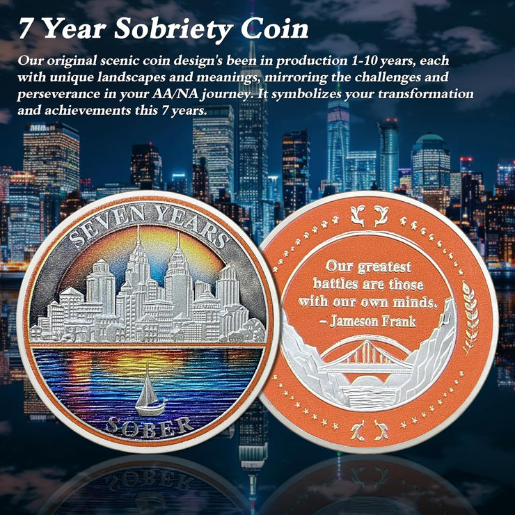 1-10 Years Celebrate Recovery Addicts Sobriety Coin