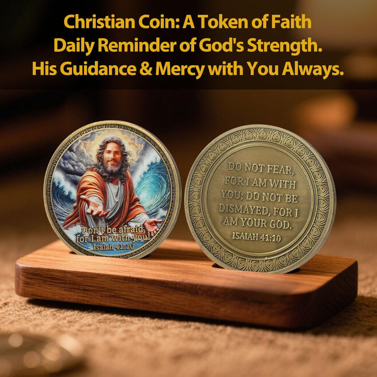 Sacred Jesus Comfort Christian Challenge Coin