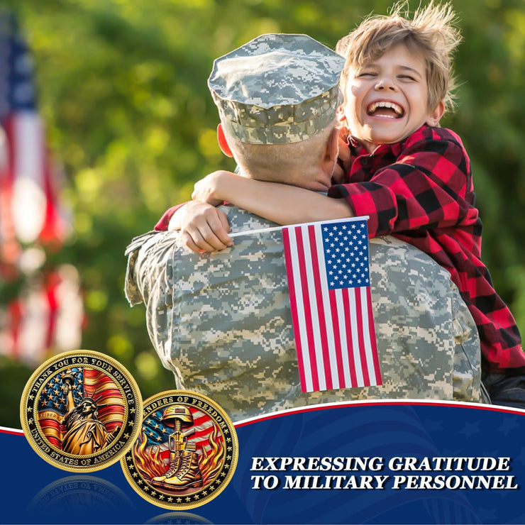 Thank You for Your Service Military Veterans Challenge Coins