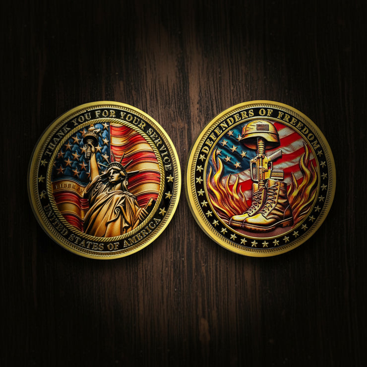 Thank You for Your Service Military Veterans Challenge Coins