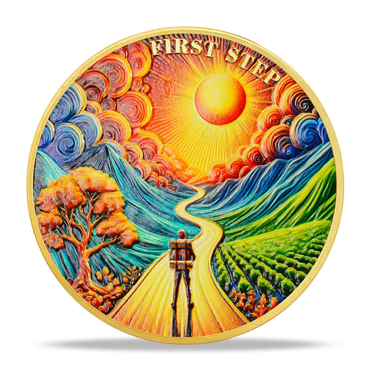 Motivational Recovery Coin Embrace Awakening Transformative Journey toward Personal Growth and Freedom