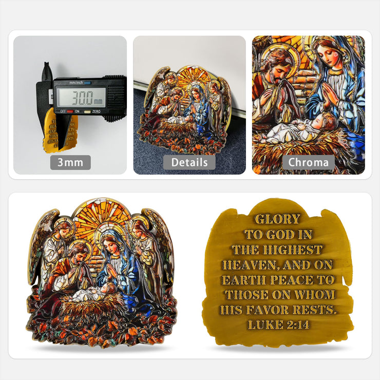 Nativity Scene Religious Coin: Gift & Inspire