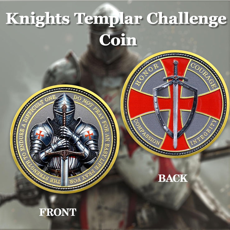 Knights Templar Coin Christian Challenge Coin