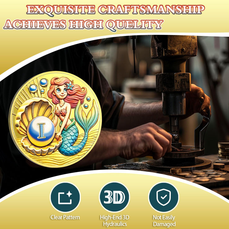 Beauty & Courage Mermaid 1-3 Year Sobriety Coin