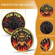Pew Pew Cat Challenge Coin
