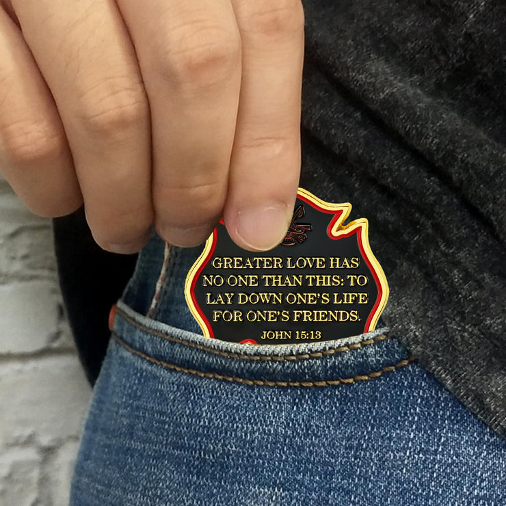 Firefighter Bravery Sacrifice Duty Coin