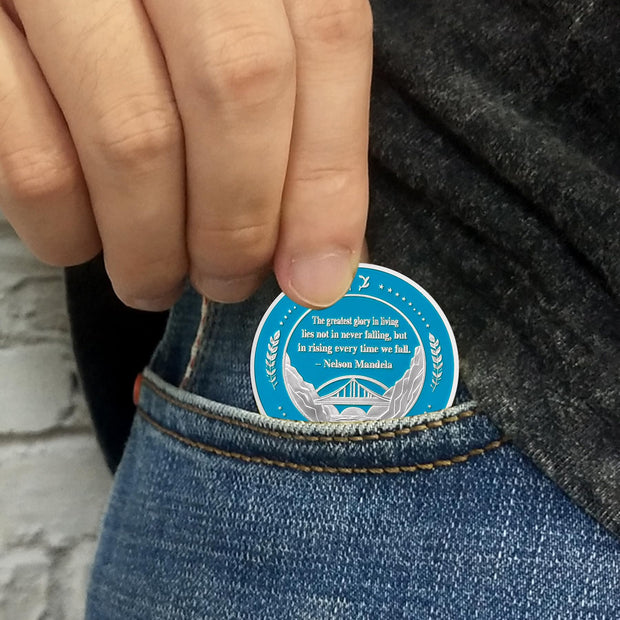 Mountain Cabin 1-10 Year Sobriety Coin
