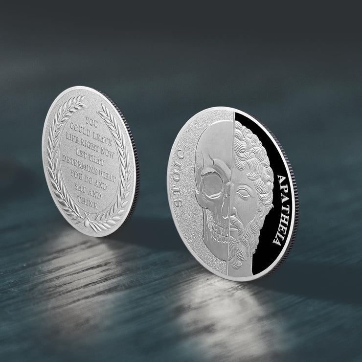 Memento Mori Coin Stoic  Inspirational Reminder Coin
