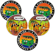 This is Fine Mini Dumpster Fire Challenge Coin