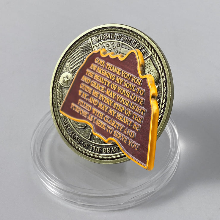 Book of Illusions Mountain Sobriety Coin