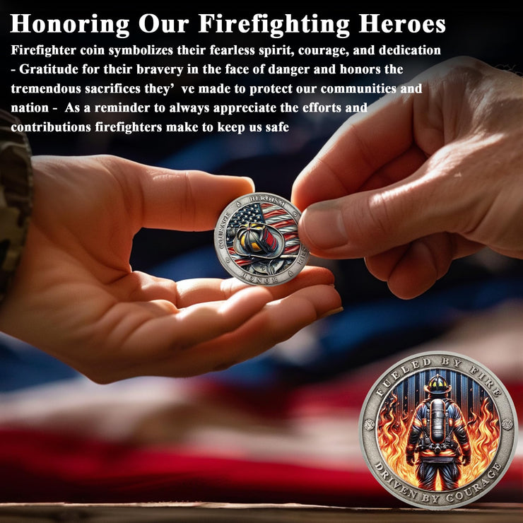 Honor Fire Department Rescue Prayer Coin
