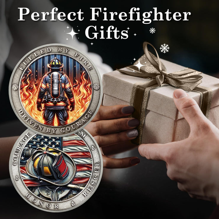 Honor Fire Department Rescue Prayer Coin