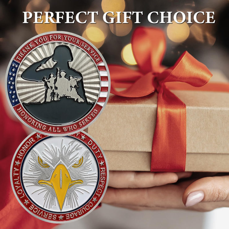 Thank You for Your Service Military Veterans Challenge Coin
