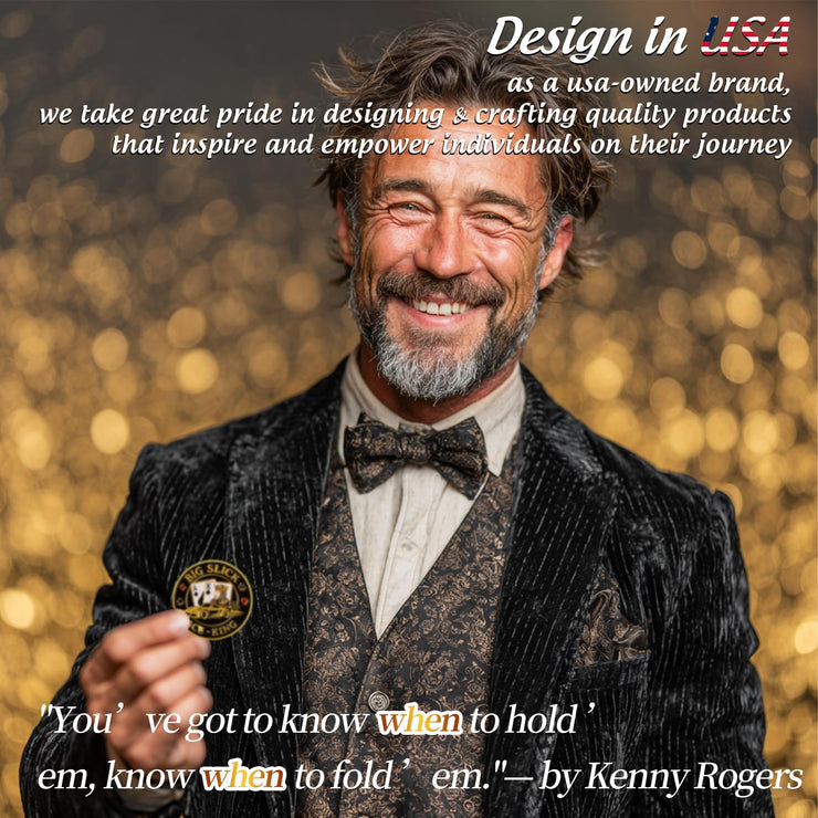 Powerful Big Slick Poker Card Protectors Coin