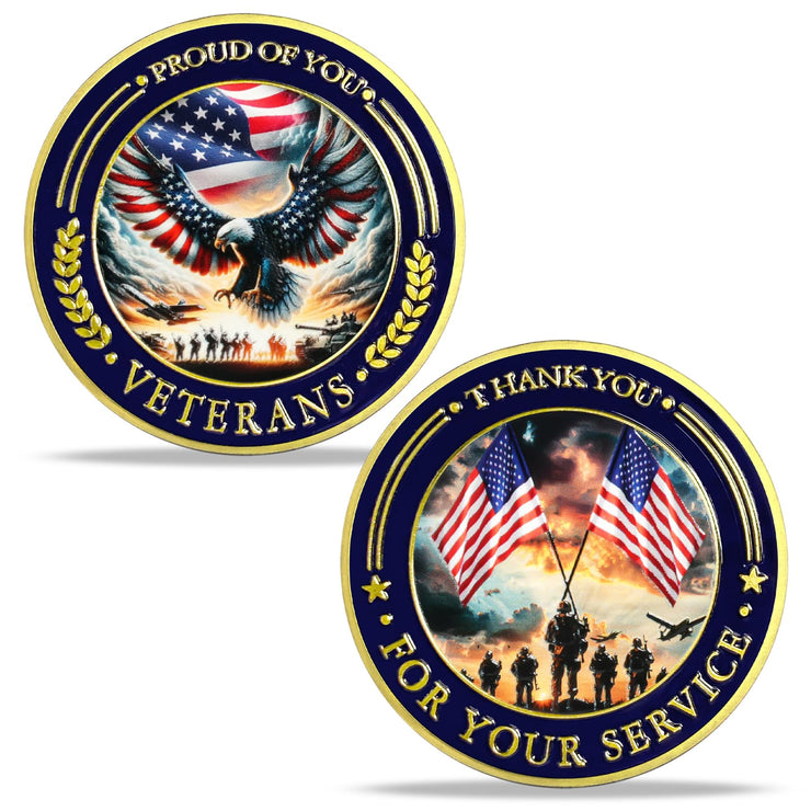 Thank You for Your Service Military Veterans Challenge Coin