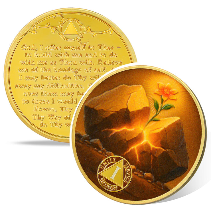 Personalized Hope in The Crack Sobriety Coin