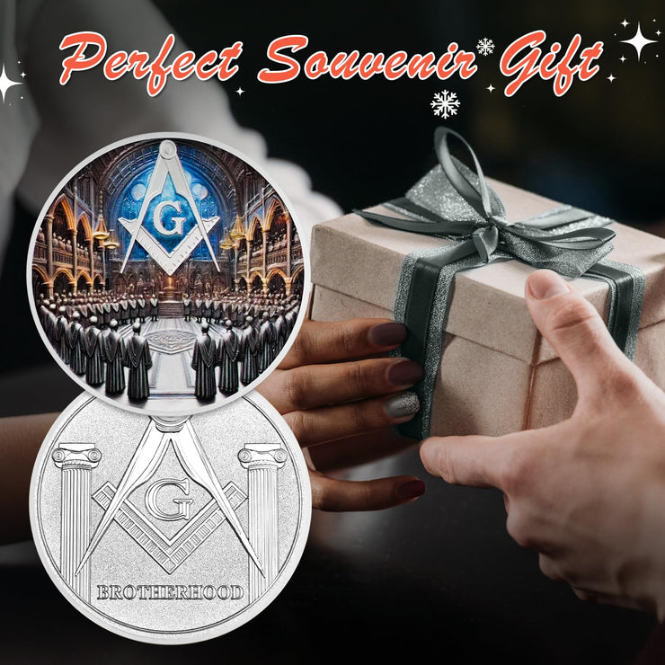Masonic Brotherhood Masonic Challenge Coin