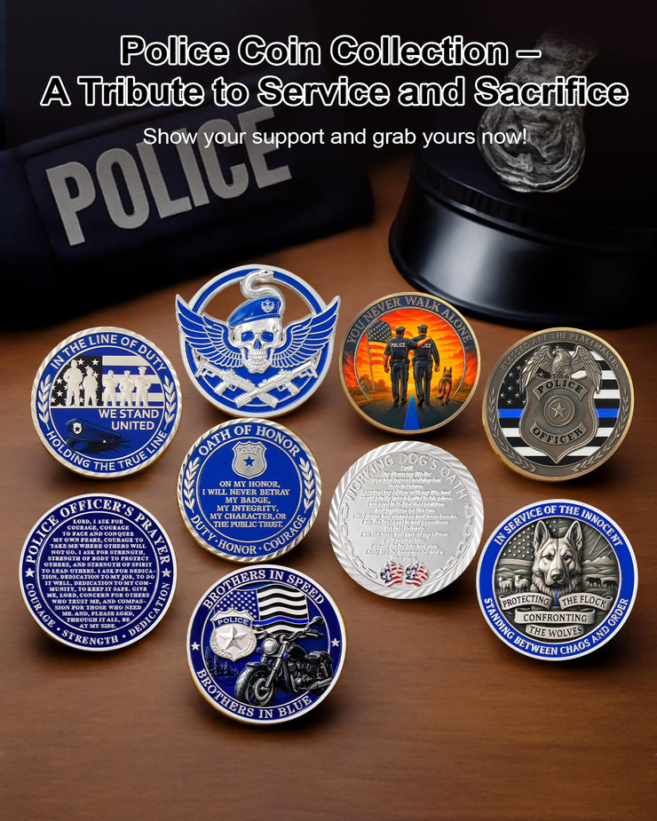 Police Challenge Coin Police Officer 'S Prayer Coins