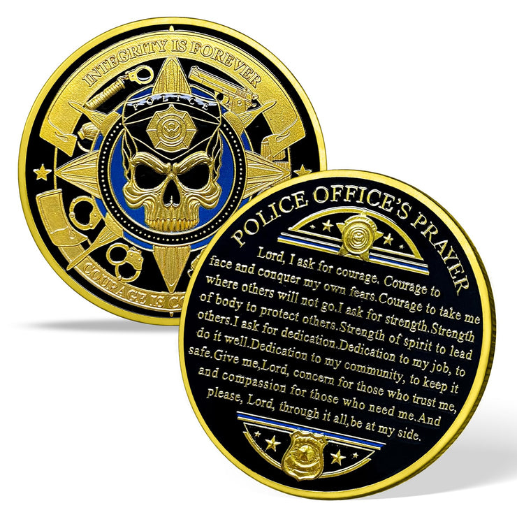 Patriotic Police Law Enforcement Valor & Duty Coin