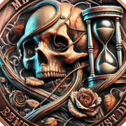 Tempus Fugit EDC Stoic Token Timeless Reminder of Life Memento Mori Coin