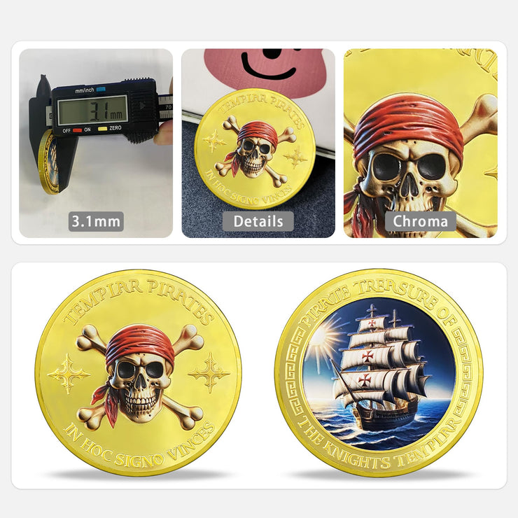 Legendary Treasure Pirates Challenge Coin