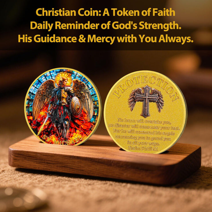 Saint Archangel Michael Christian Challenge Coin