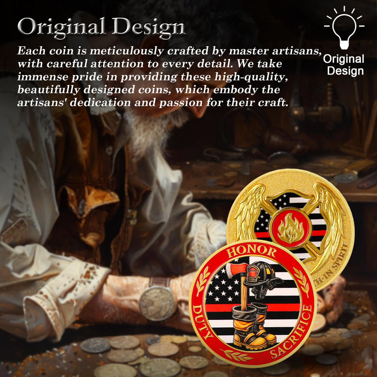 First Responder Firefighter Challenge Coin