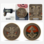 Fidelitas Veritas Fiat Lux Masonic Commemorative Coin