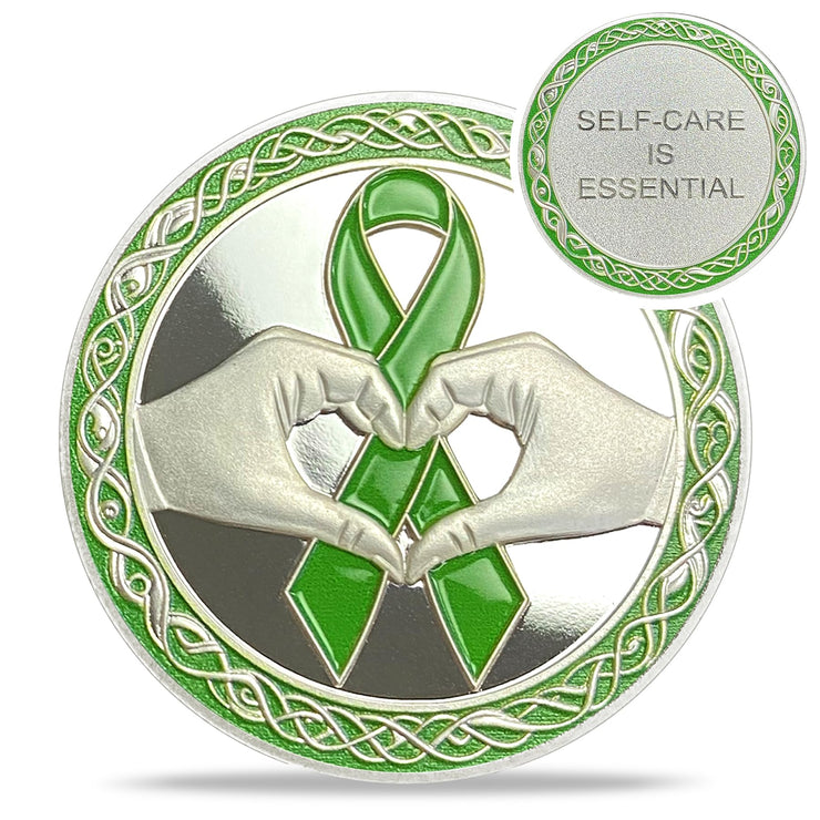 Original Green Ribbon Love Mental Health Awareness Coin