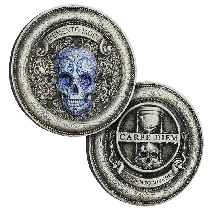 Carpe Diem Momento Mori Stoic Memento Mori Challenge Coins