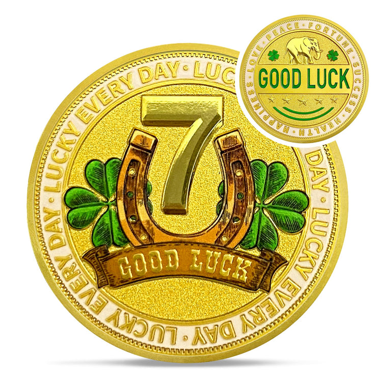 Gold Double Sided Lucky Coin