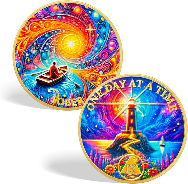 Personalized Recovery One Day at a Time  Sobriety Coin