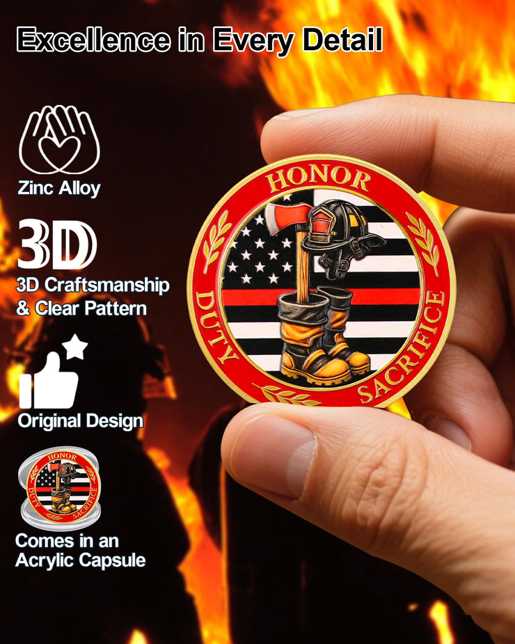 Firefighter Duty Honor Challenge Coin