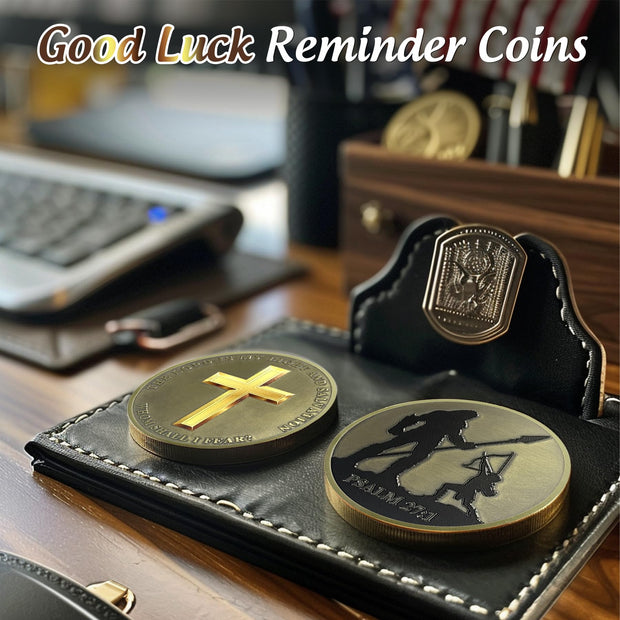 David and Goliath Christian Challenge Coin