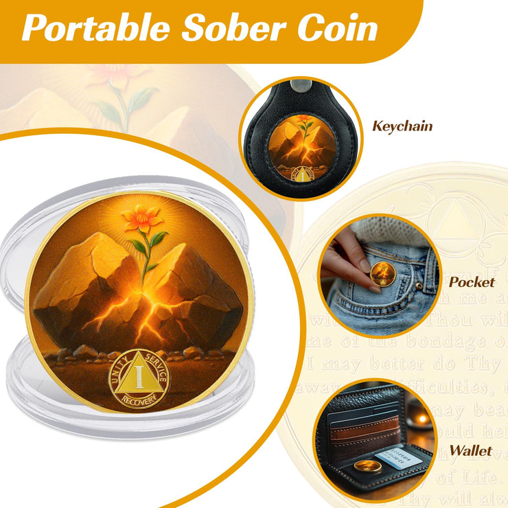 Personalized Hope in The Crack Sobriety Coin