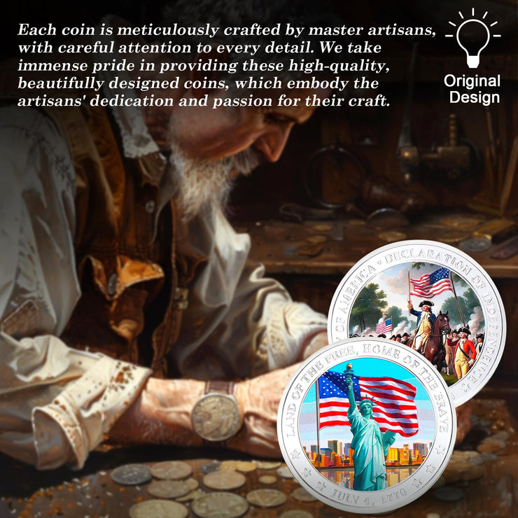 US Independence Commemorative Military Challenge Coins