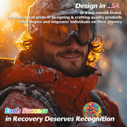 Breaking Limits Skiing Sport Sobriety Coin