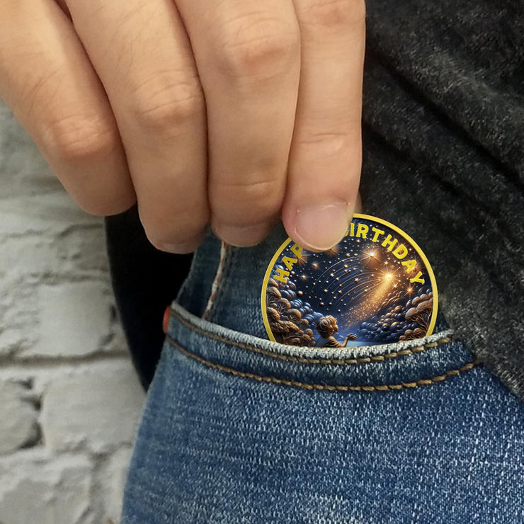 Shooting Star Wish Birthday Coin