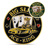 Powerful Big Slick Poker Card Protectors Coin