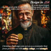 Chi-Rho Christian Challenge Coin