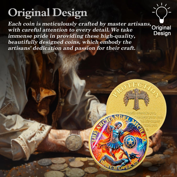 Archangel Michael Police Officers Prayer Coin