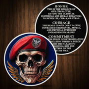 Memento Mori Coin Skull Coin Challenge Coin for Veterans