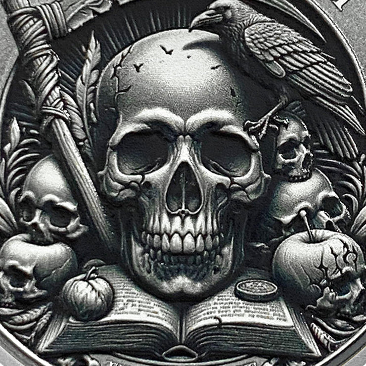 Stoic Reminder Memento Mori Coin Skull Challenge Coins