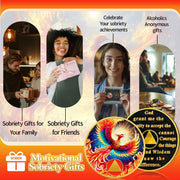 Personalized Rebirth in Fire Phoenix of Light Sobriety Coin