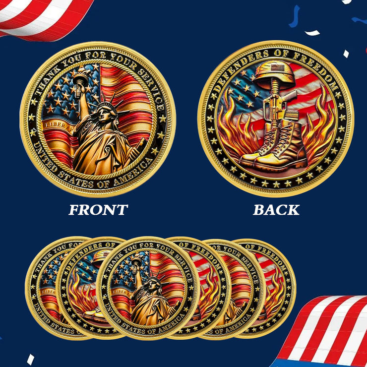 Thank You for Your Service Military Veterans Challenge Coins